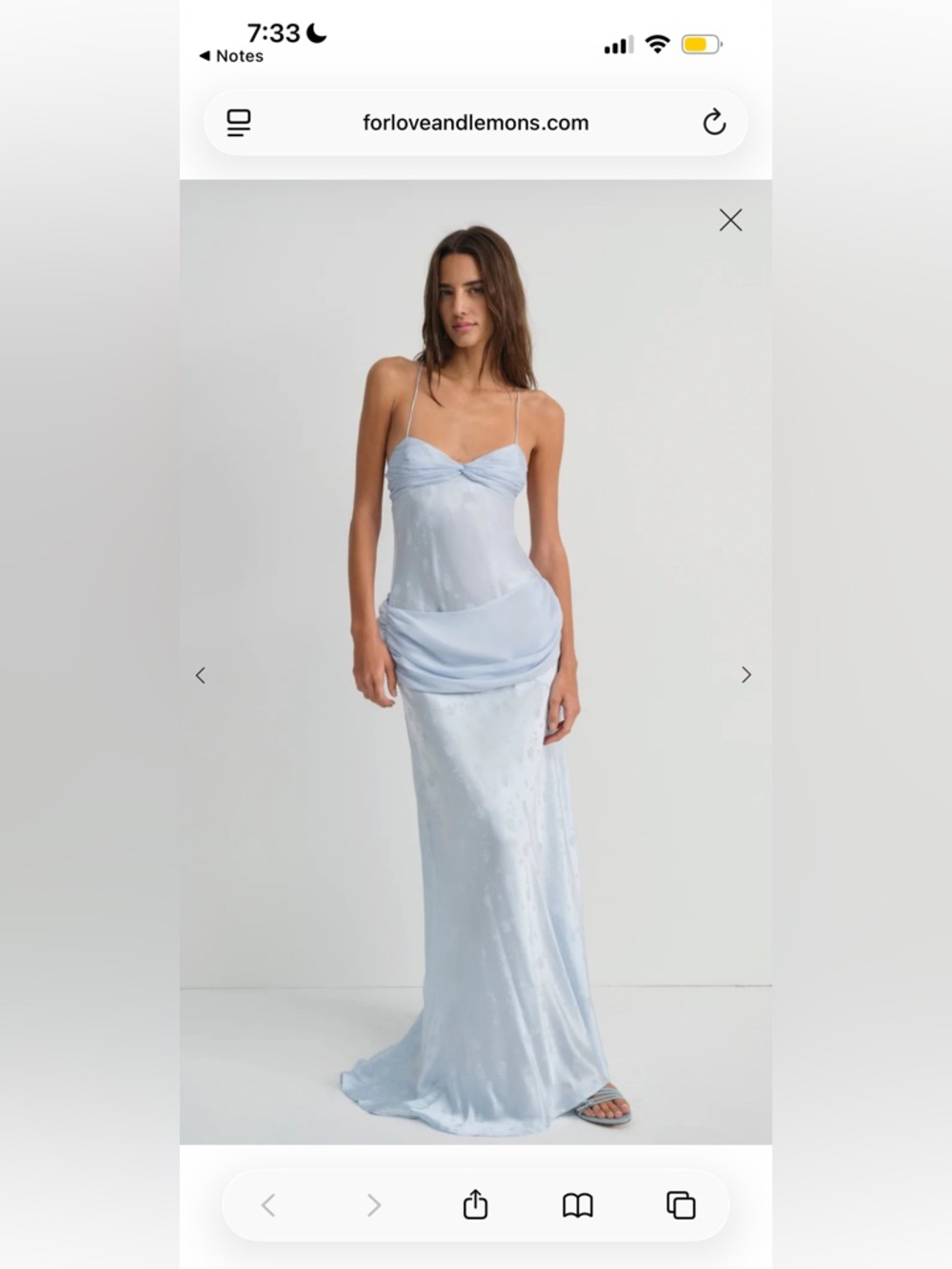 RESERVED! For Love & Lemons Blue Maxi Dress